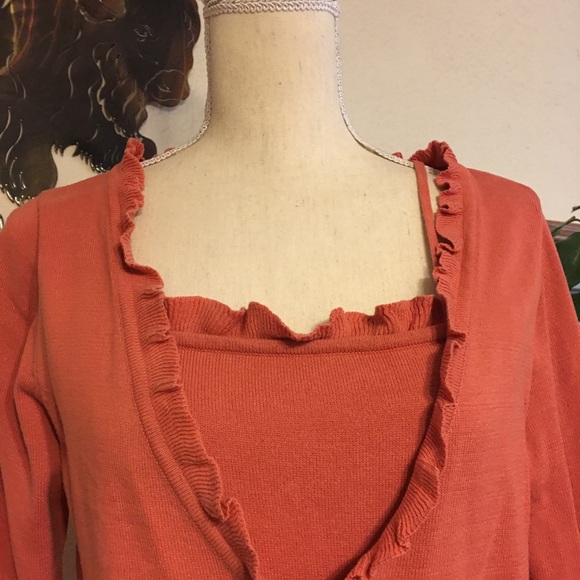 Forenza rose pink 2-piece tank and shrug set S - Picture 6 of 8